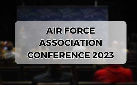 air force association conference 2023.